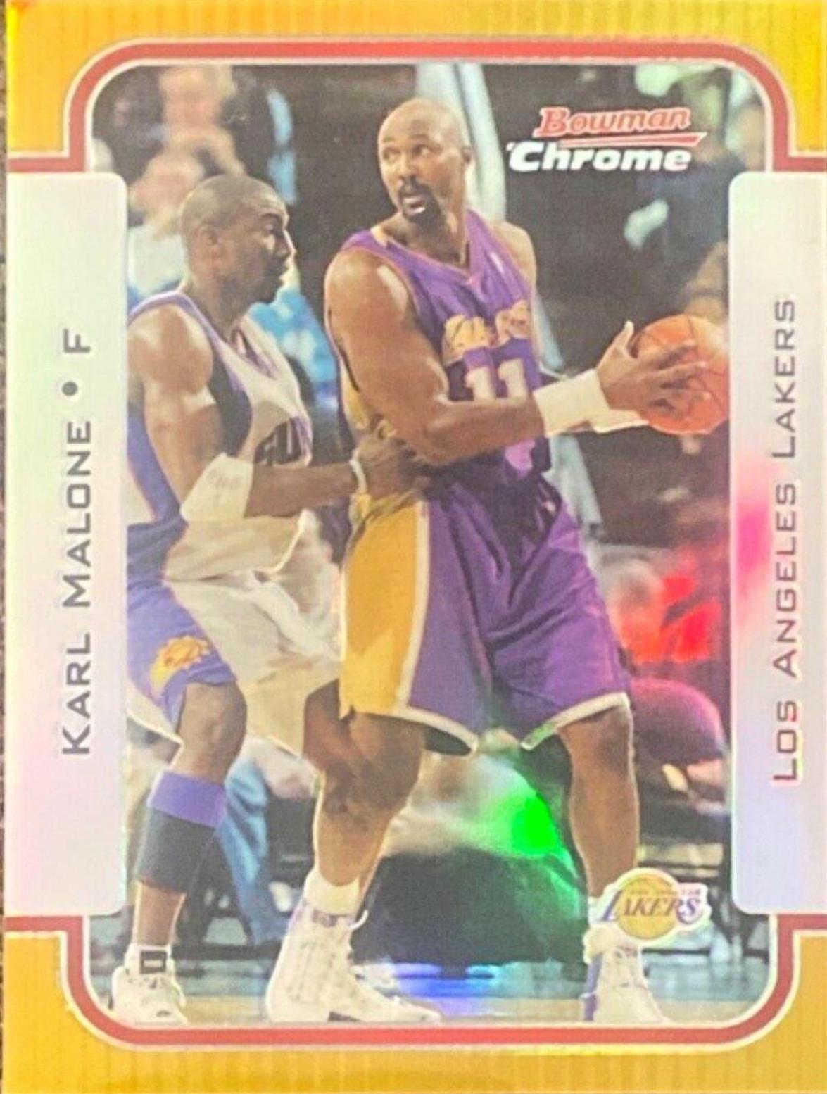 Karl Malone [Chrome Gold Refractor] #32