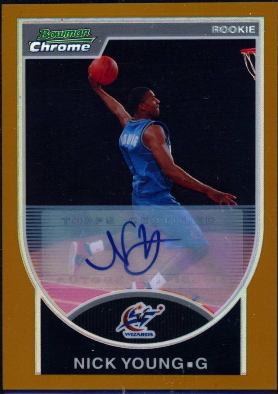 Nick Young [Gold Refractor Autograph] #133