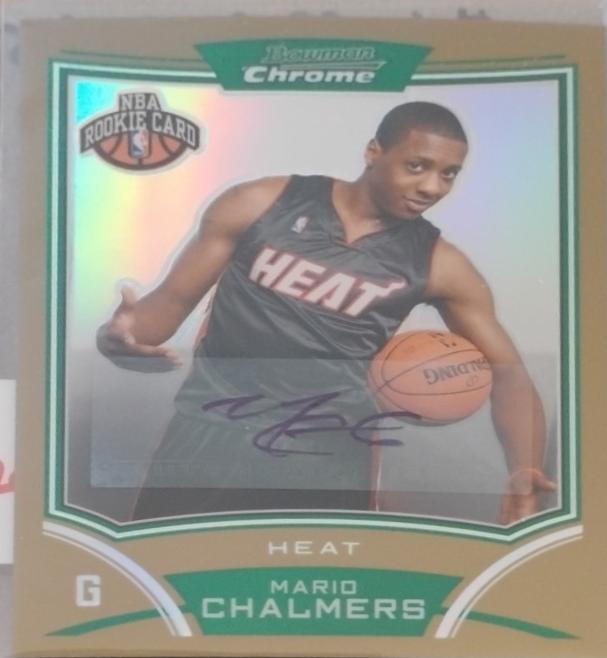 Mario Chalmers [Gold Refractor Autograph] #175