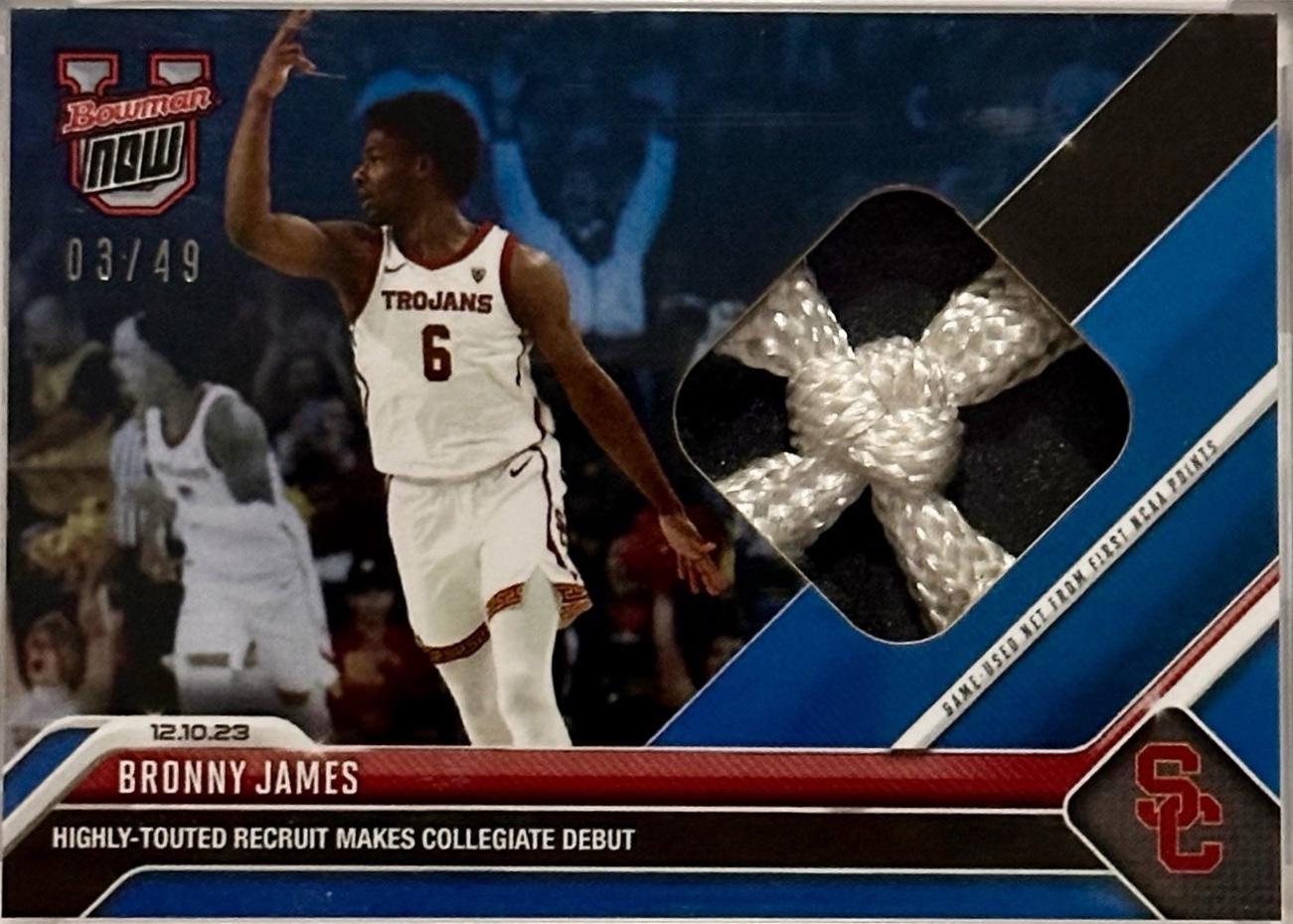 Bronny James [Relic Blue] #16B