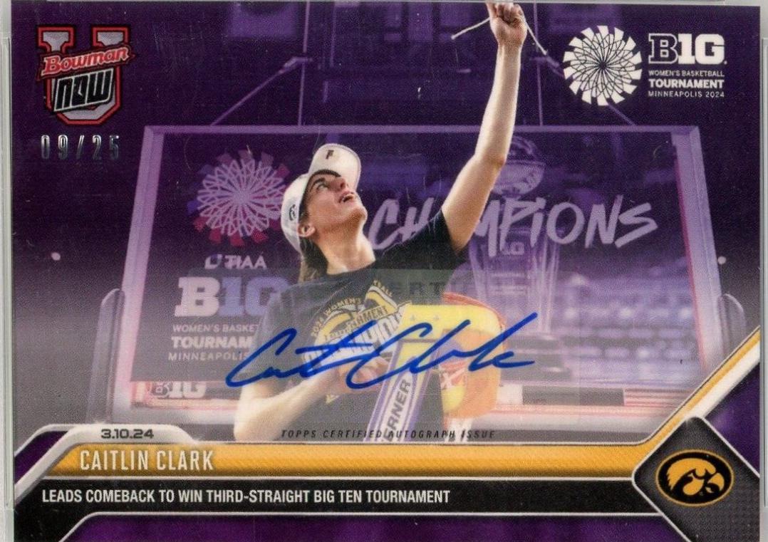 Caitlin Clark [Autograph Purple] #64C