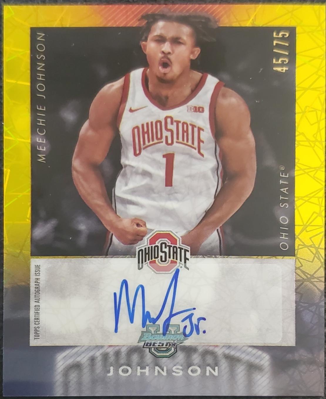 Meechie Johnson [Yellow Lazer Refractor] #ISO-MJ