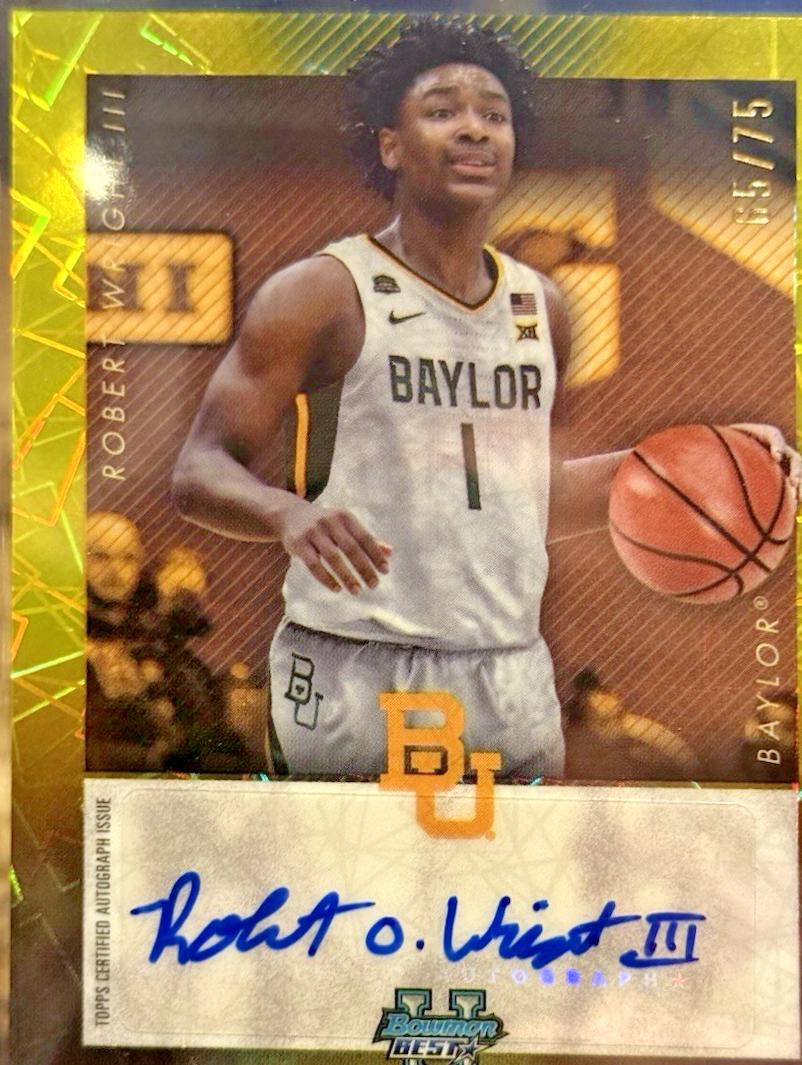 Robert Wright III [Yellow Lazer Refractor] #ISO-RW