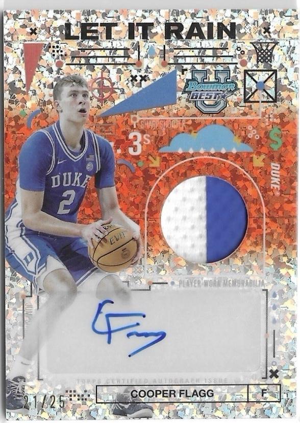 Cooper Flagg [Orange Mini-Diamond Refractor] #LRRA-CF