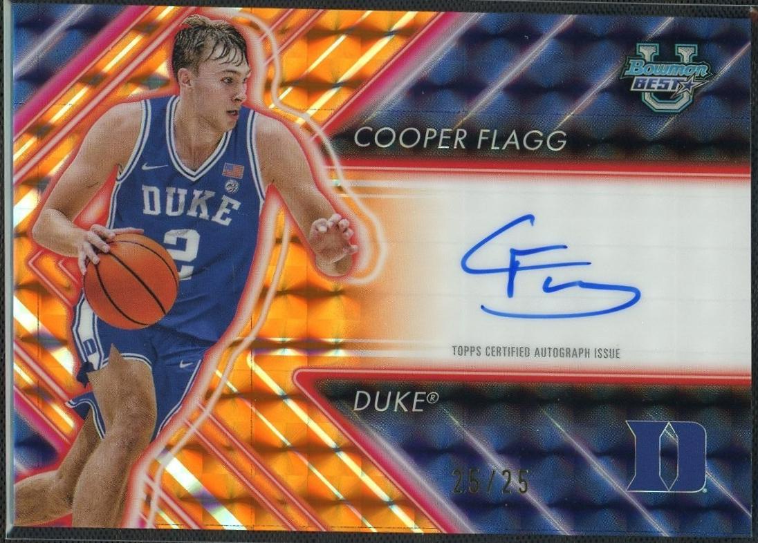Cooper Flagg [Orange Mini-Diamond Refractor] #PAA-CF
