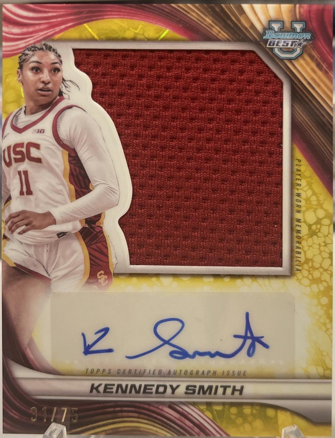 Kennedy Smith [Yellow Lazer Refractor] #PJRA-KS