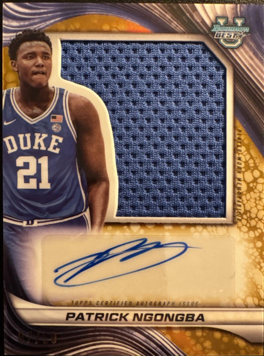 Patrick Ngongba [Gold Refractor] #PJRA-PN