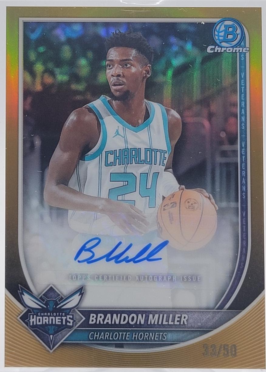 Brandon Miller [Gold Refractor] #BCA-BM