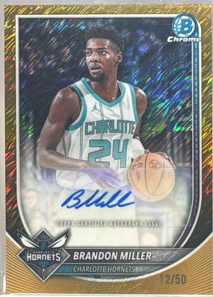 Brandon Miller [Gold Shimmer Refractor] #BCA-BM