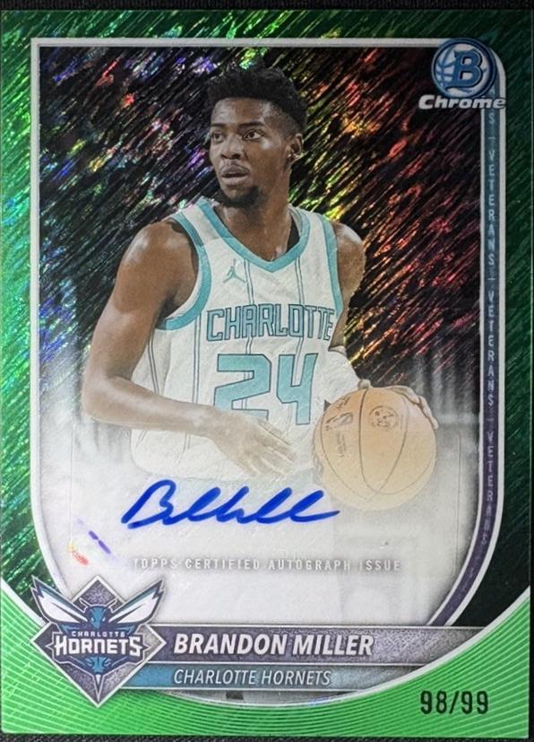 Brandon Miller [Green Shimmer Refractor] #BCA-BM