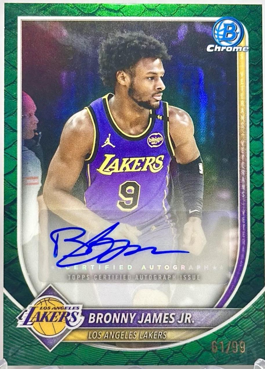 Bronny James Jr. [Reptilian Green Refractor] #BCA-BR