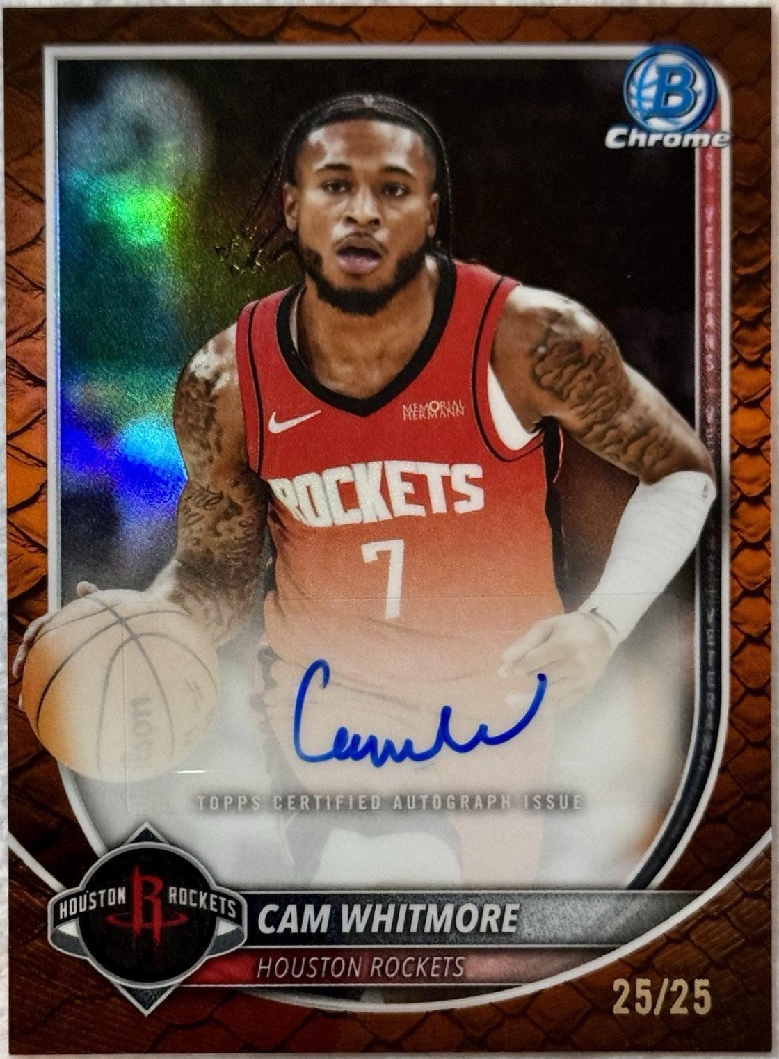 Cam Whitmore [Reptilian Orange Refractor] #BCA-CW