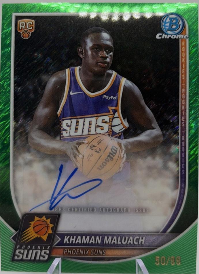 Khaman Maluach [Green Shimmer Refractor] #BCA-KM