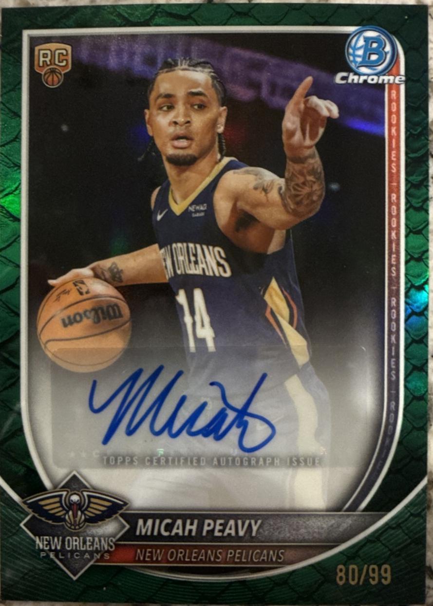 Micah Peavy [Reptilian Green Refractor] #BCA-MP