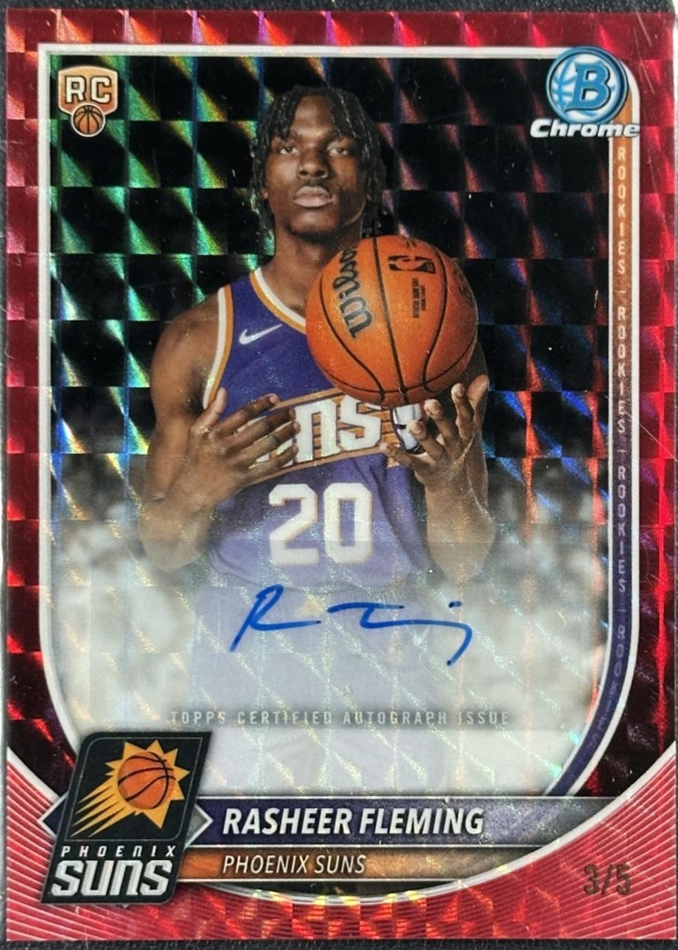 Rasheer Fleming [Red Geometric] #BCA-RF
