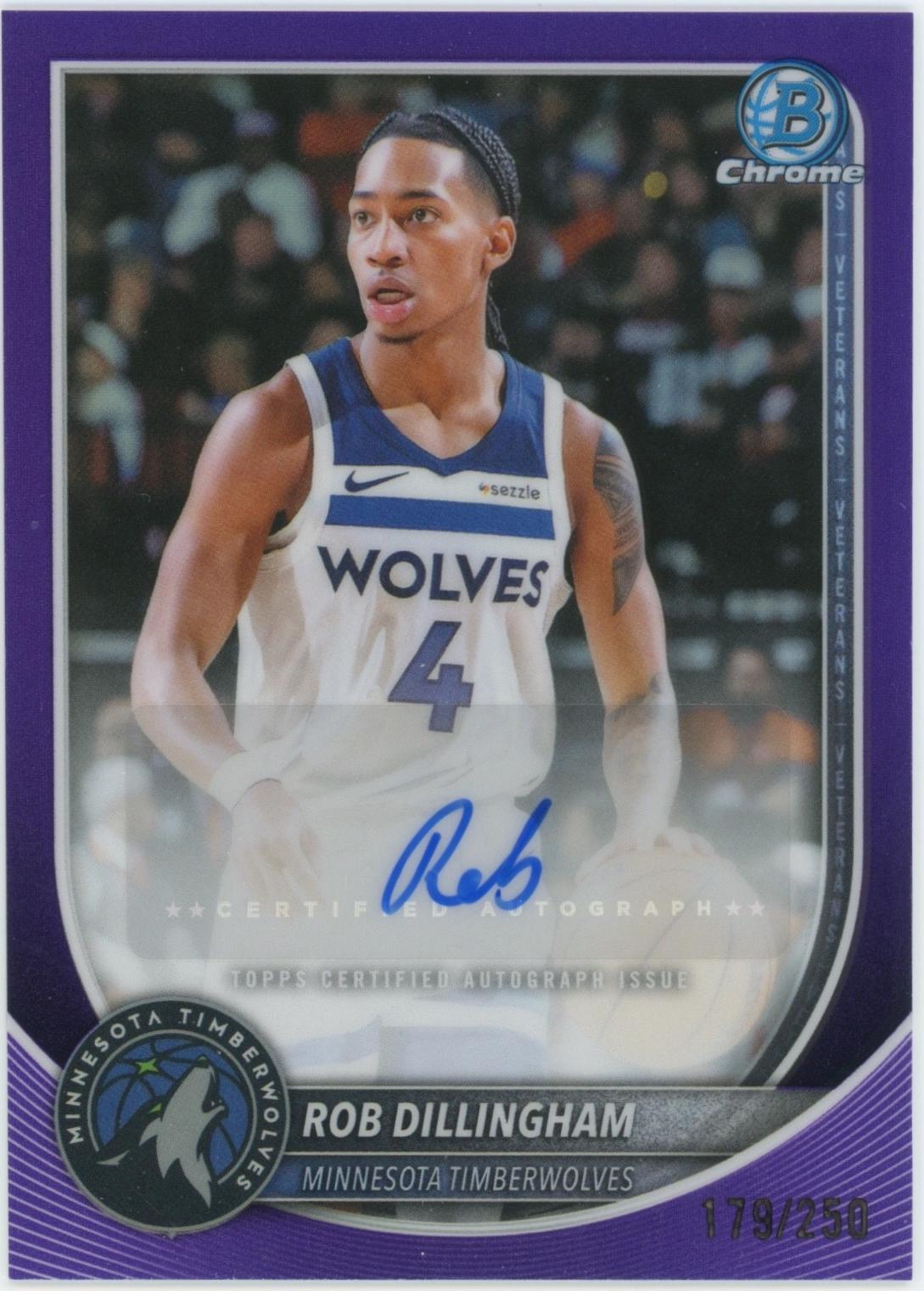 Rob Dillingham [Purple Refractor] #BCA-RD