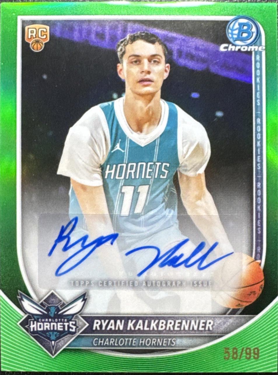 Ryan Kalkbrenner [Reptilian Green Refractor] #BCA-RK