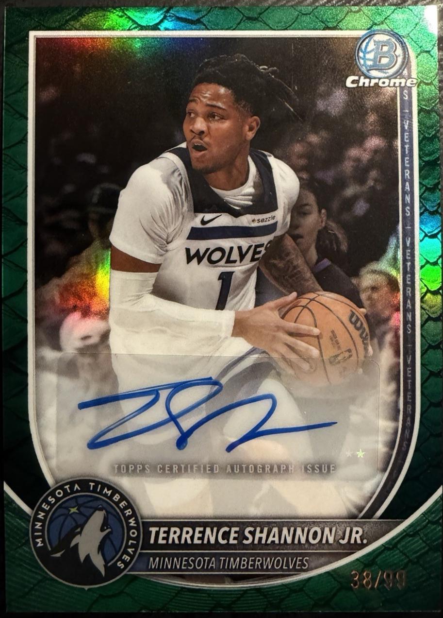 Terrence Shannon Jr. [Green Shimmer Refractor] #BCA-TSJ