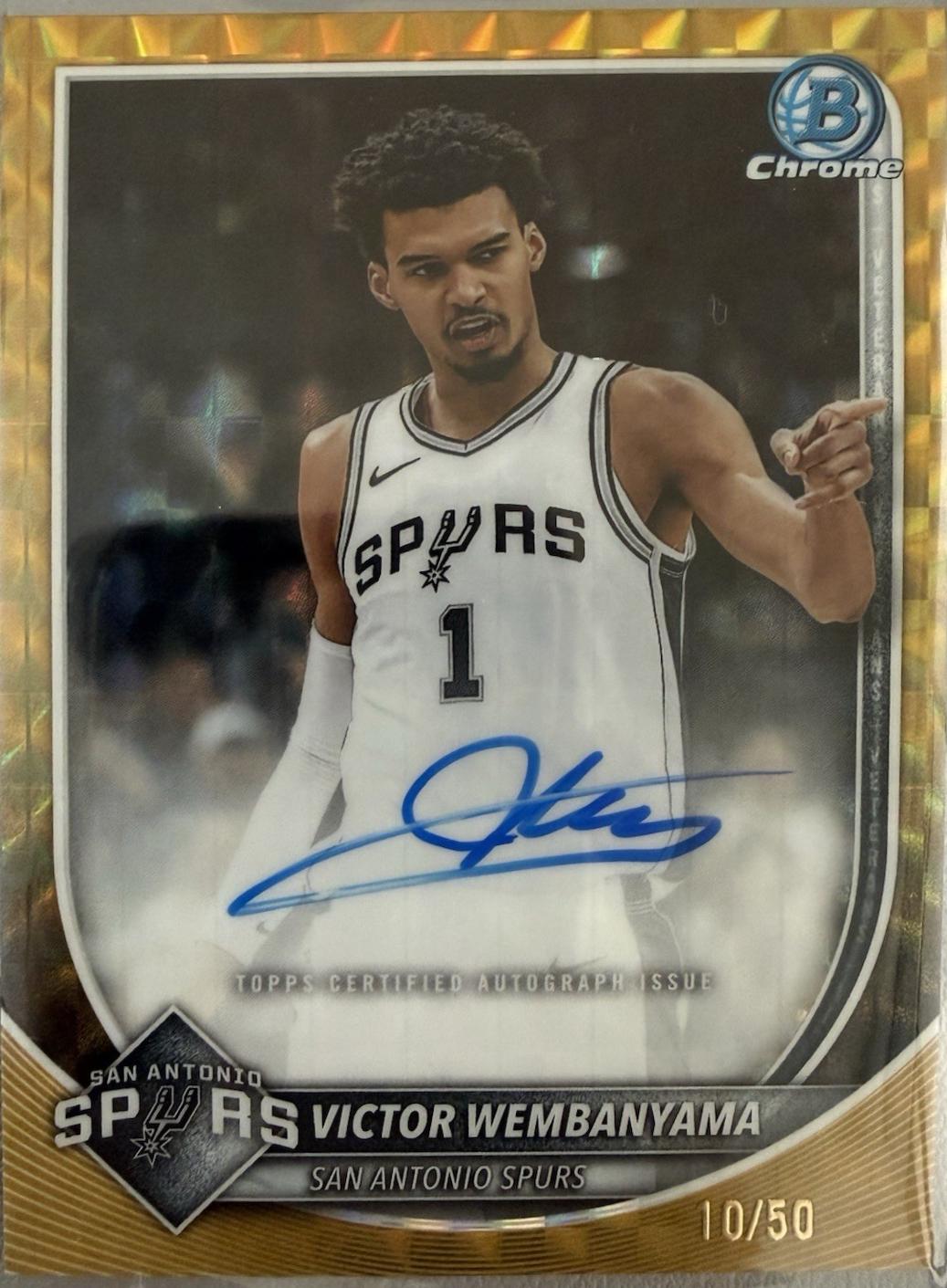 Victor Wembanyama [Gold Refractor] #BCA-VW