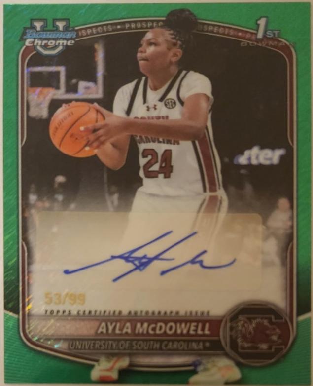 Ayla McDowell [Green Shimmer Refractor] #CPA-AW