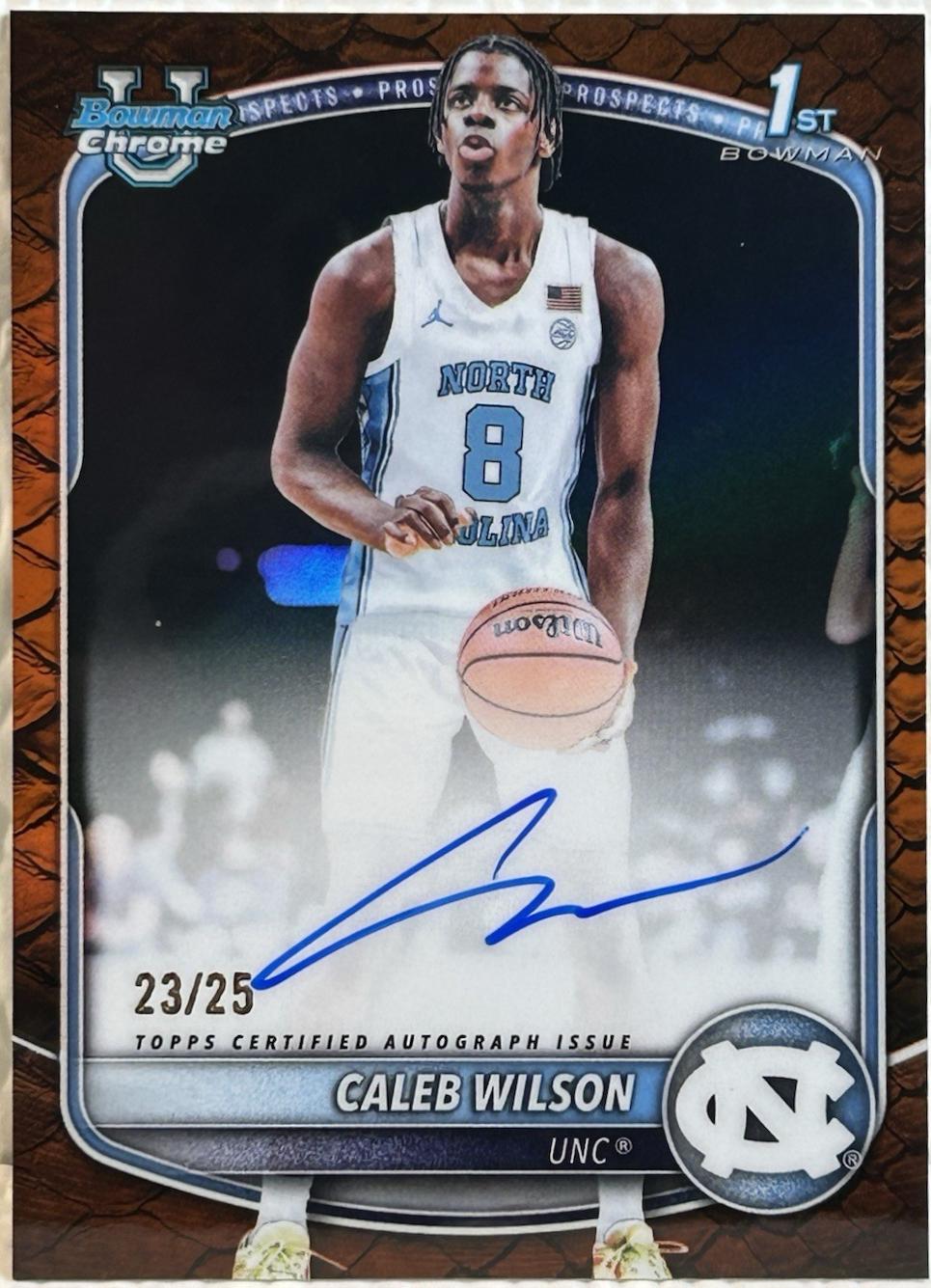 Caleb Wilson [Reptilian Orange Refractor] #CPA-CL