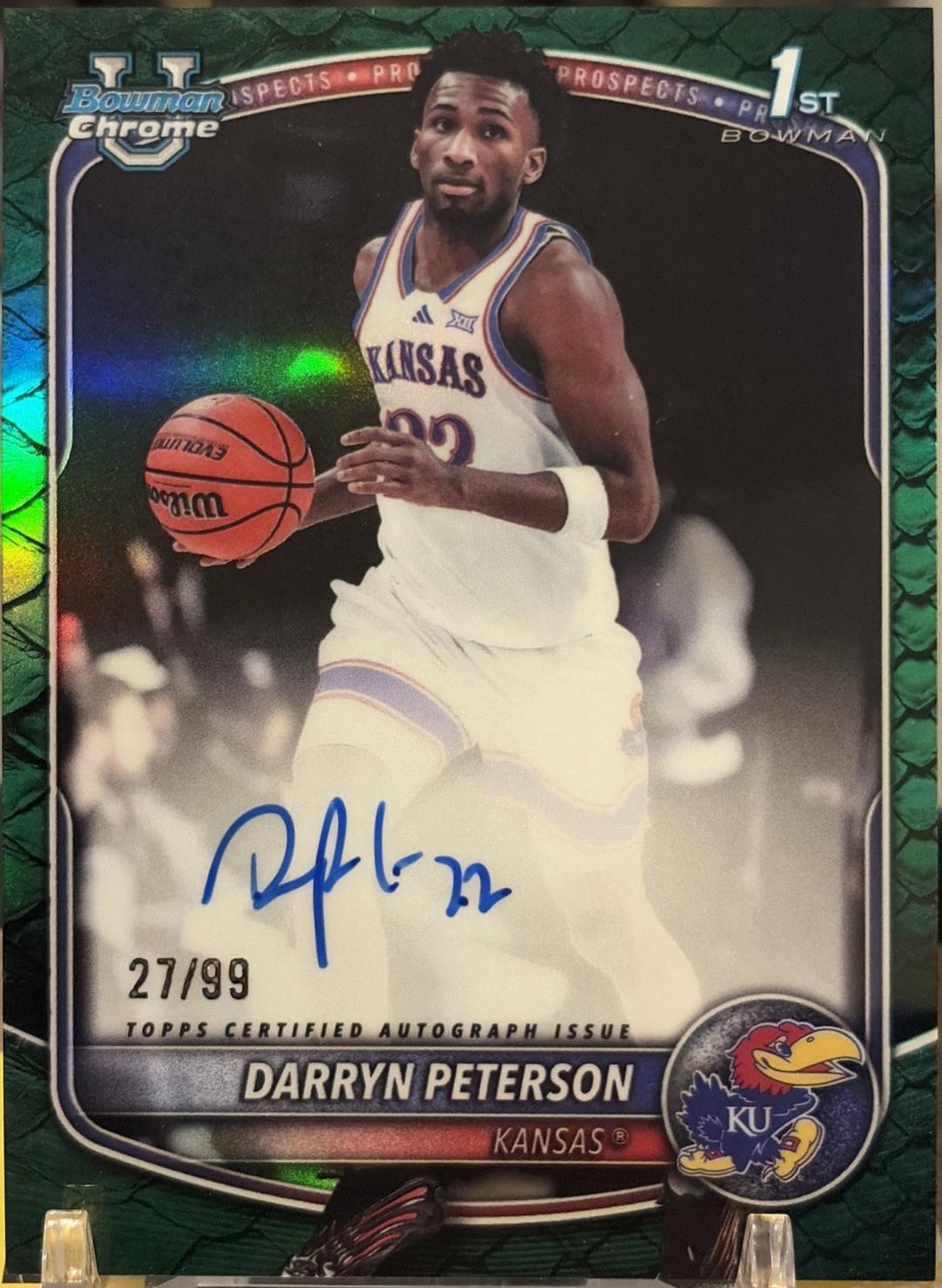 Darryn Peterson [Reptilian Green Refractor] #CPA-DP
