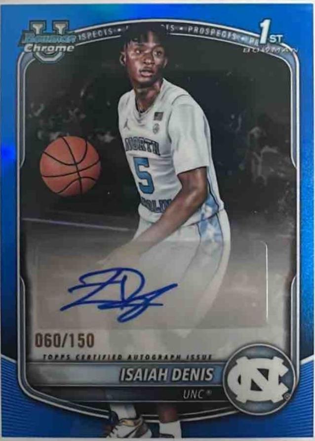 Isaiah Denis [Blue Refractor] #CPA-ID