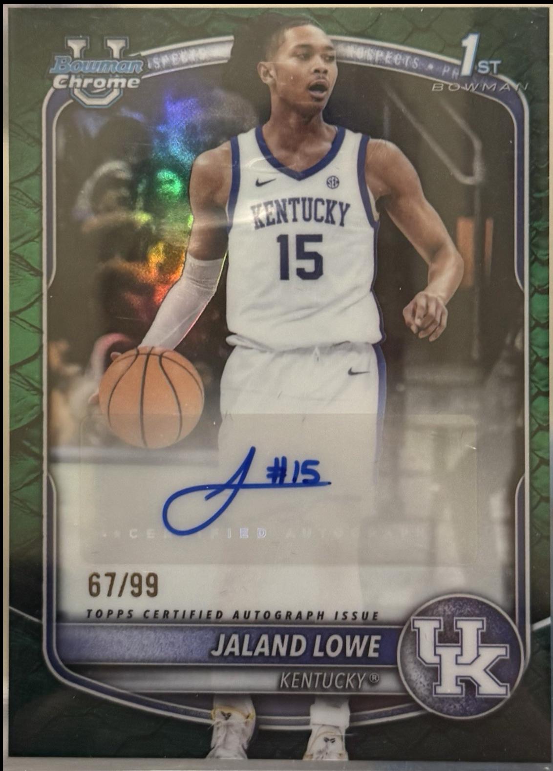 Jaland Lowe [Reptilian Green Refractor] #CPA-JL