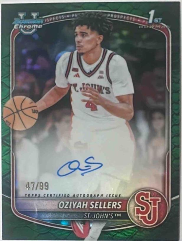 Oziyah Sellers [Reptilian Green Refractor] #CPA-OS