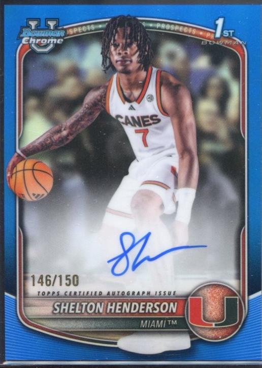 Shelton Henderson [Blue X-Fractor] #CPA-SH