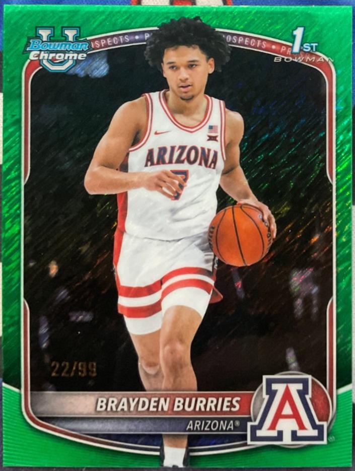 Brayden Burries [Green Shimmer Refractor] #BCP-51