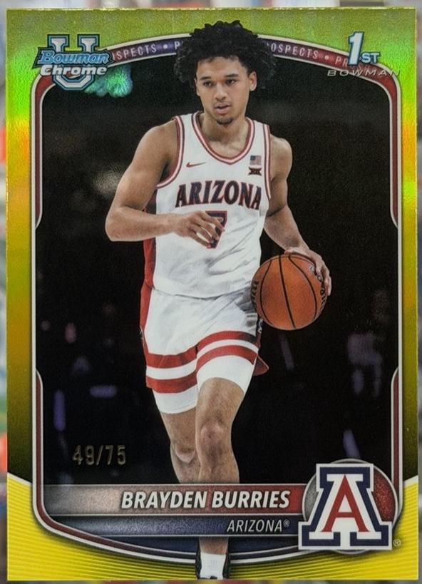 Brayden Burries [Yellow Refractor] #BCP-51