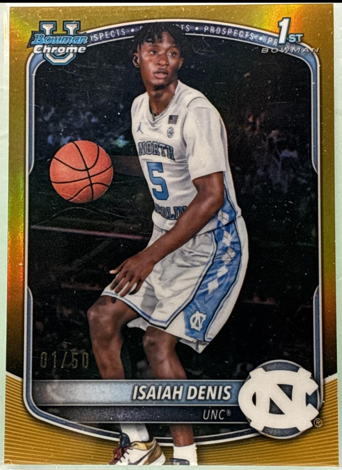 Isaiah Denis [Gold Refractor] #BCP-49