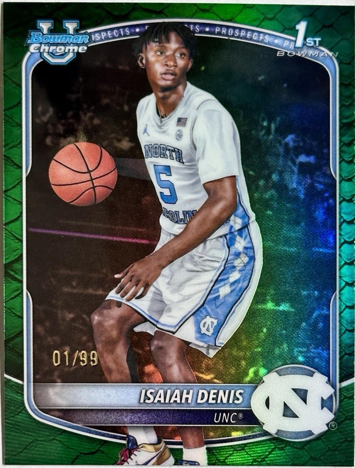 Isaiah Denis [Reptilian Green Refractor] #BCP-49