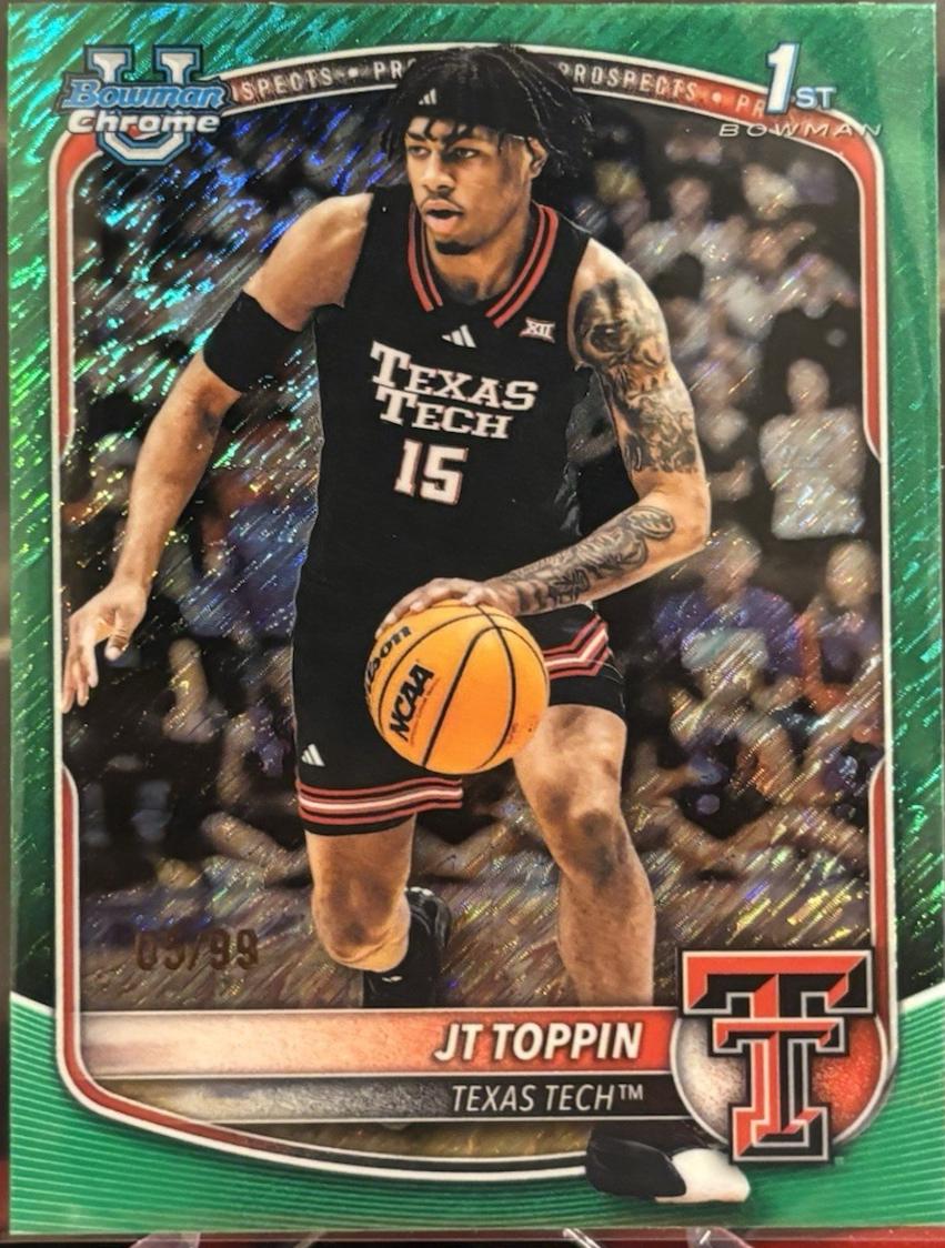 JT Toppin [Green Shimmer Refractor] #BCP-93