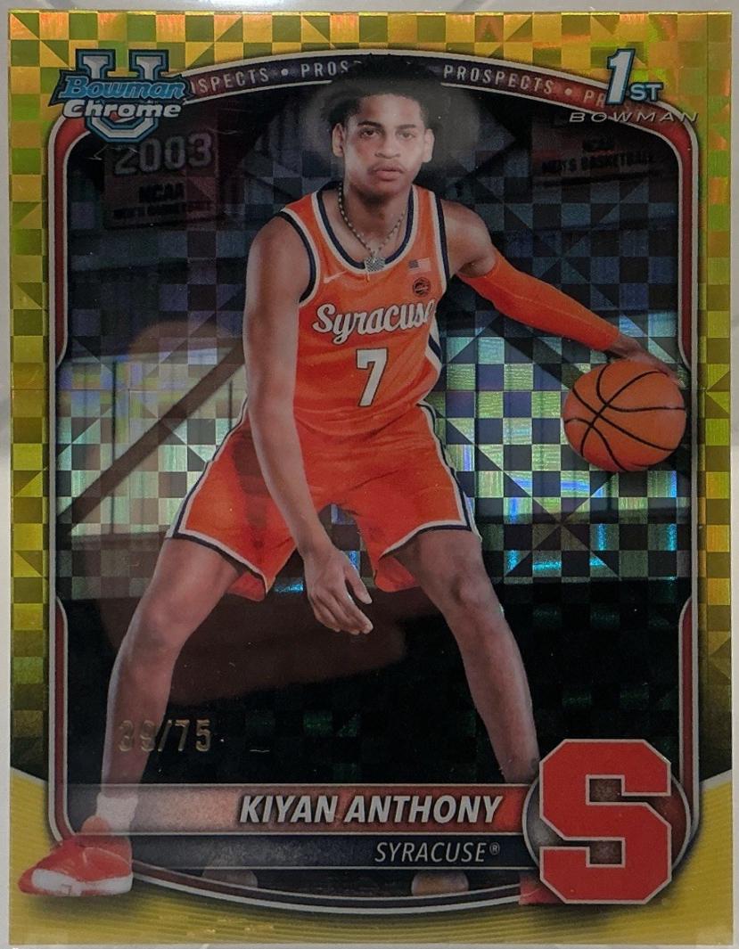 Kiyan Anthony [Yellow X-Fractor] #BCP-4