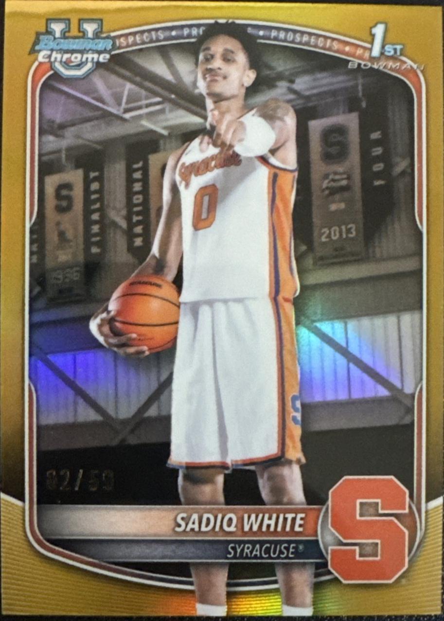 Sadiq White [Gold Refractor] #BCP-41