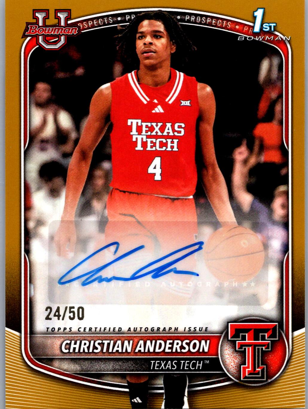 Christian Anderson [Gold Border] #PA-CA