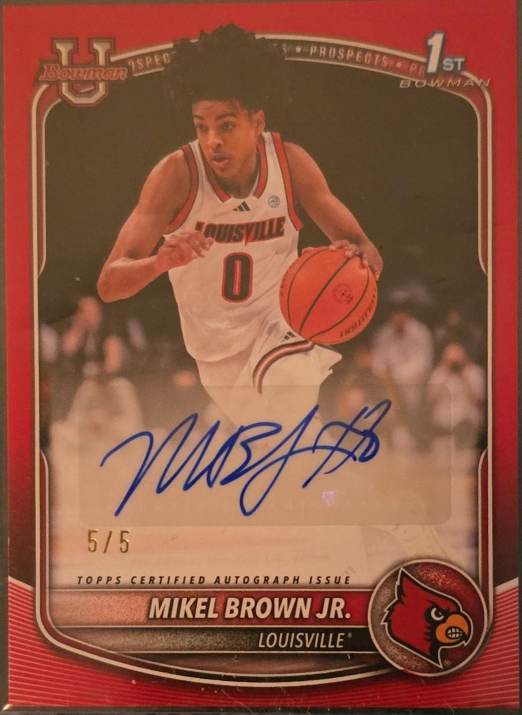 Mikel Brown Jr. [Red Border] #PA-MBJ