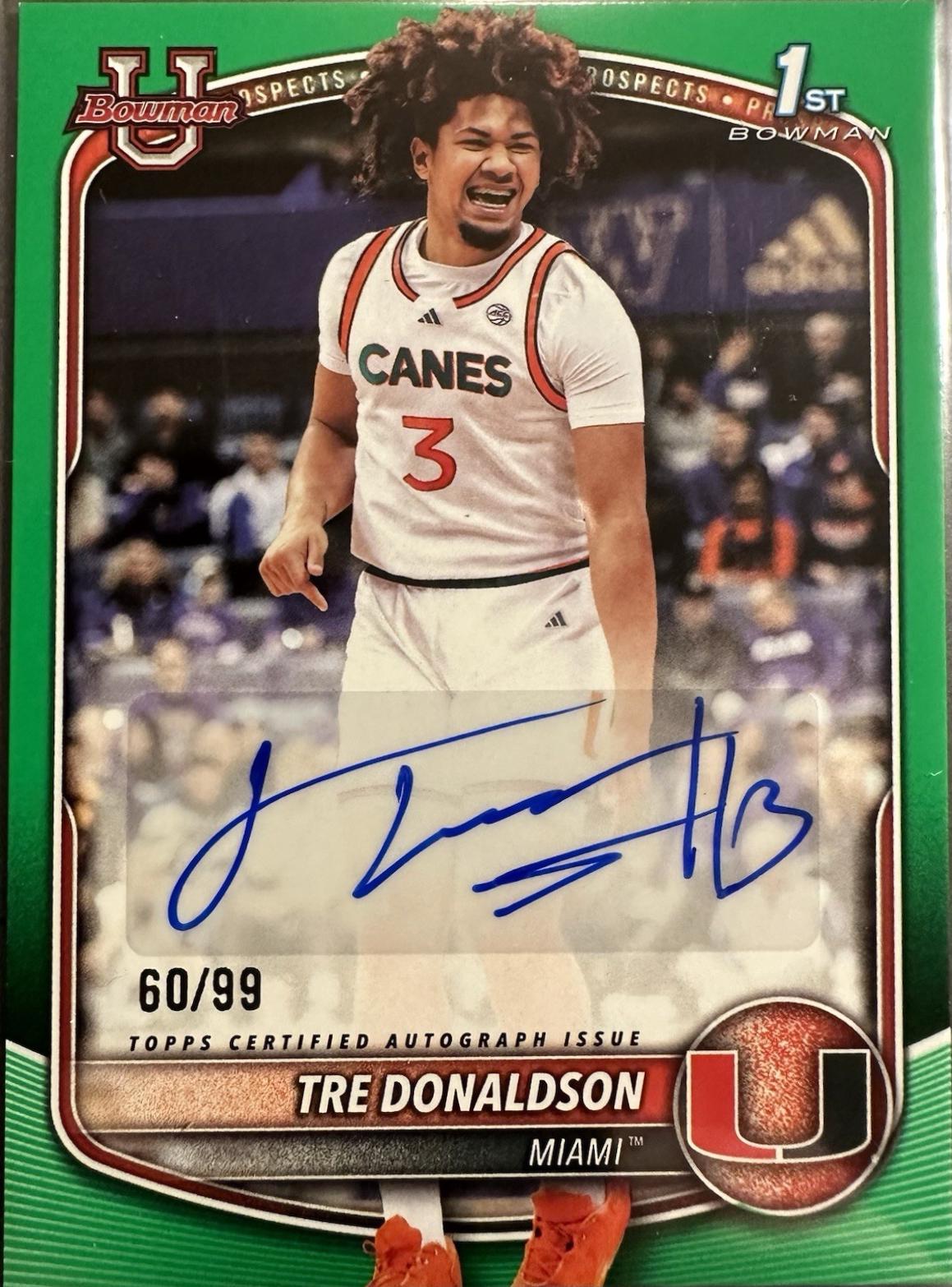 Tre Donaldson [Green Border] #PA-RM