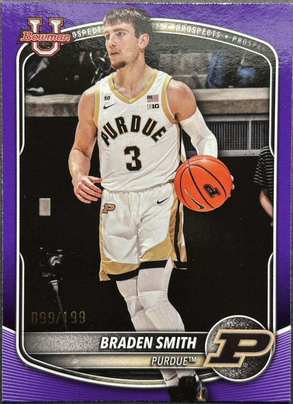 Braden Smith [Purple Pattern Border] #BPP-94