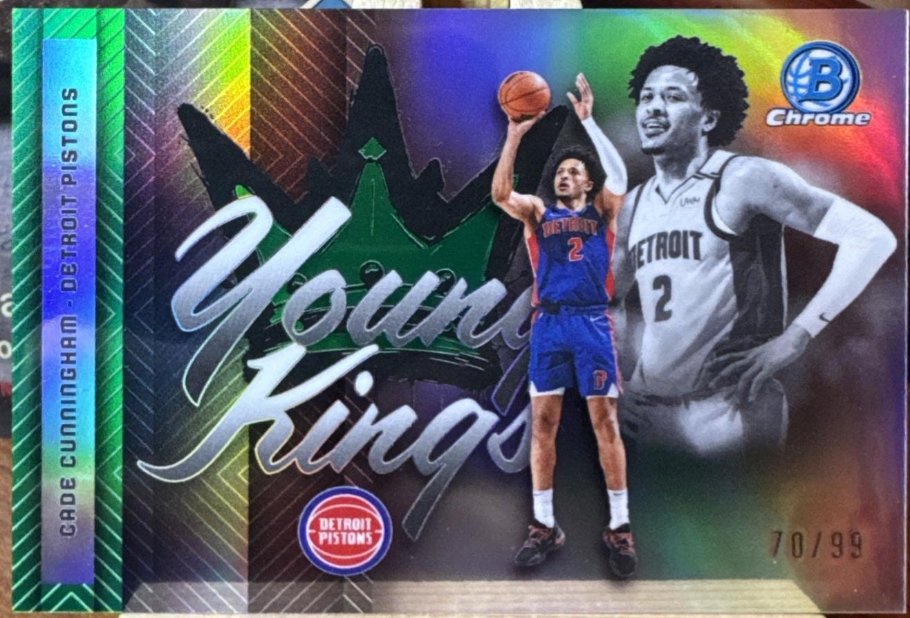 Cade Cunningham [Green Refractor] #YK-12