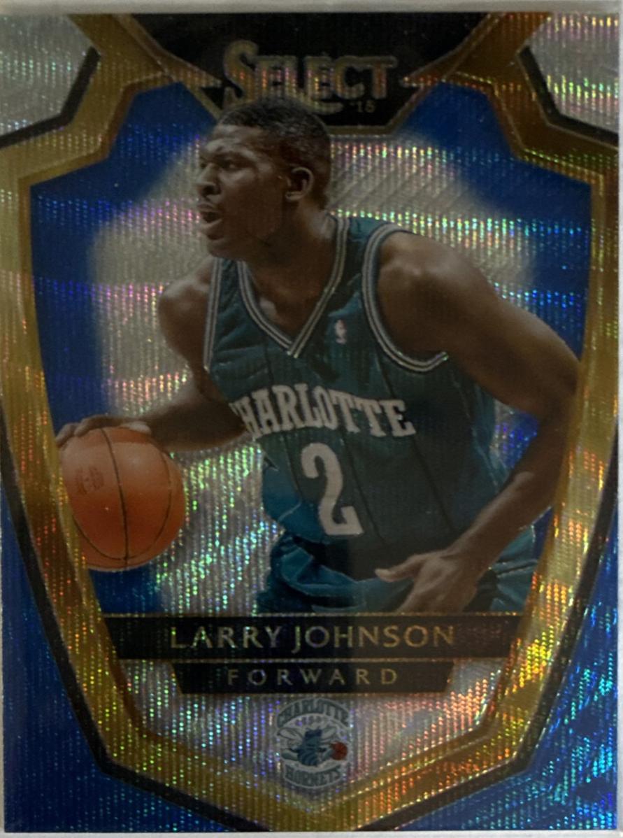 Larry Johnson [Blue and Silver Prizm] #164
