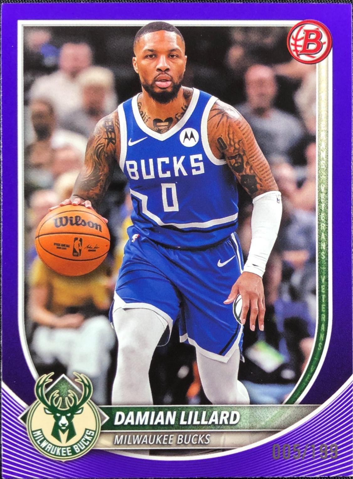 Damian Lillard [Purple Pattern Border] #81