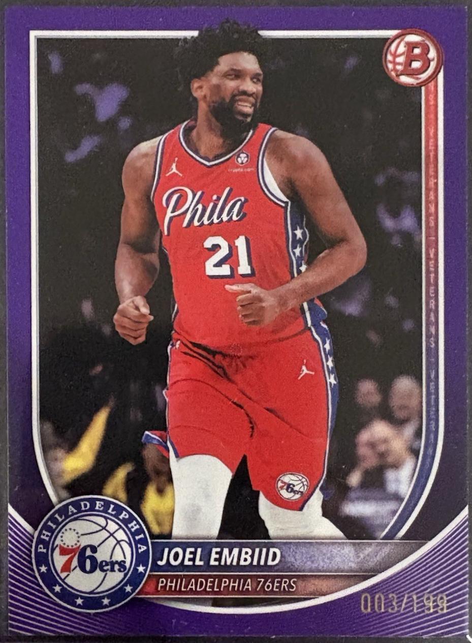 Joel Embiid [Purple Pattern Border] #67
