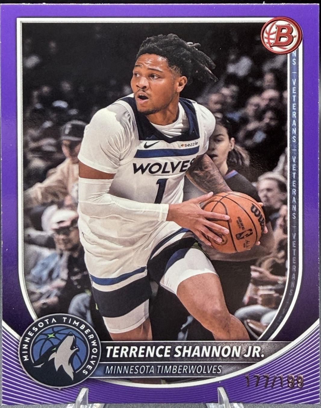 Terrence Shannon Jr. [Purple Pattern Border] #105