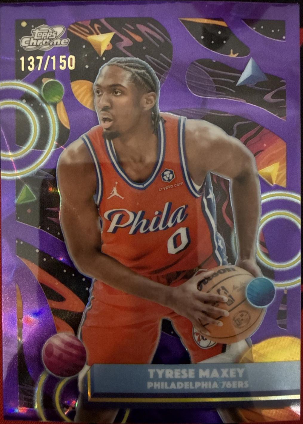 Tyrese Maxey [Purple Nebula Refractor] #57