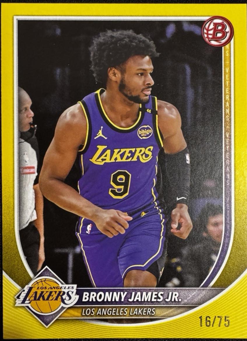 Bronny James Jr. [Yellow Border] #122