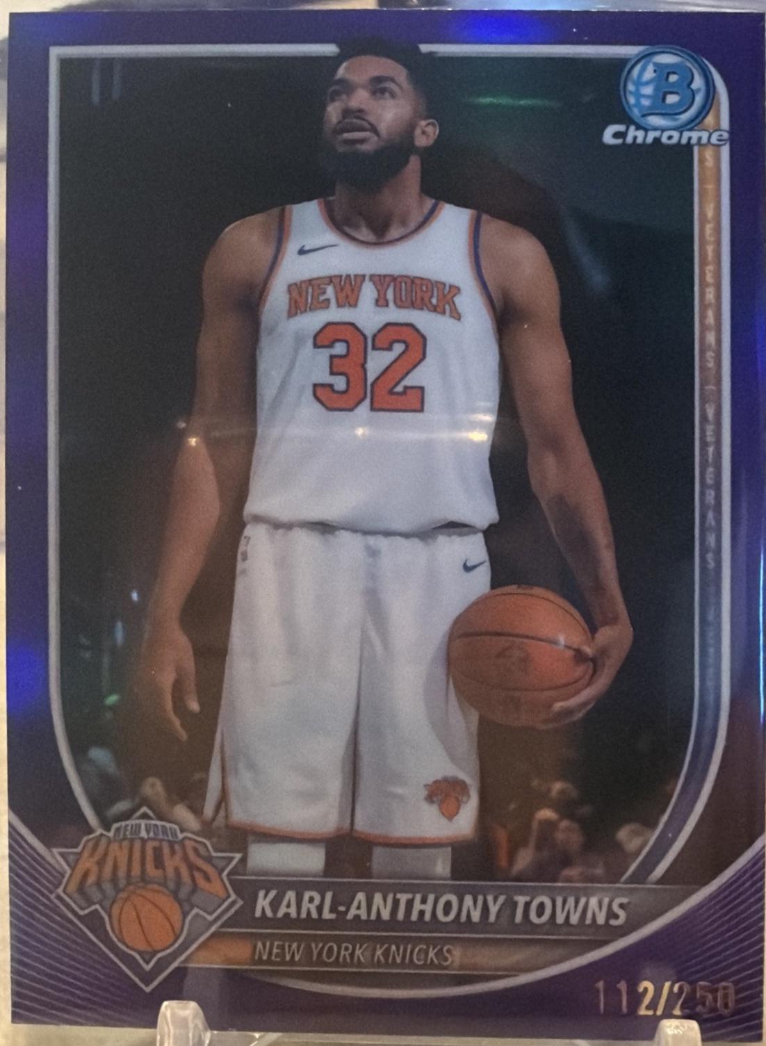 Karl-Anthony Towns [Purple Pattern Border] #64