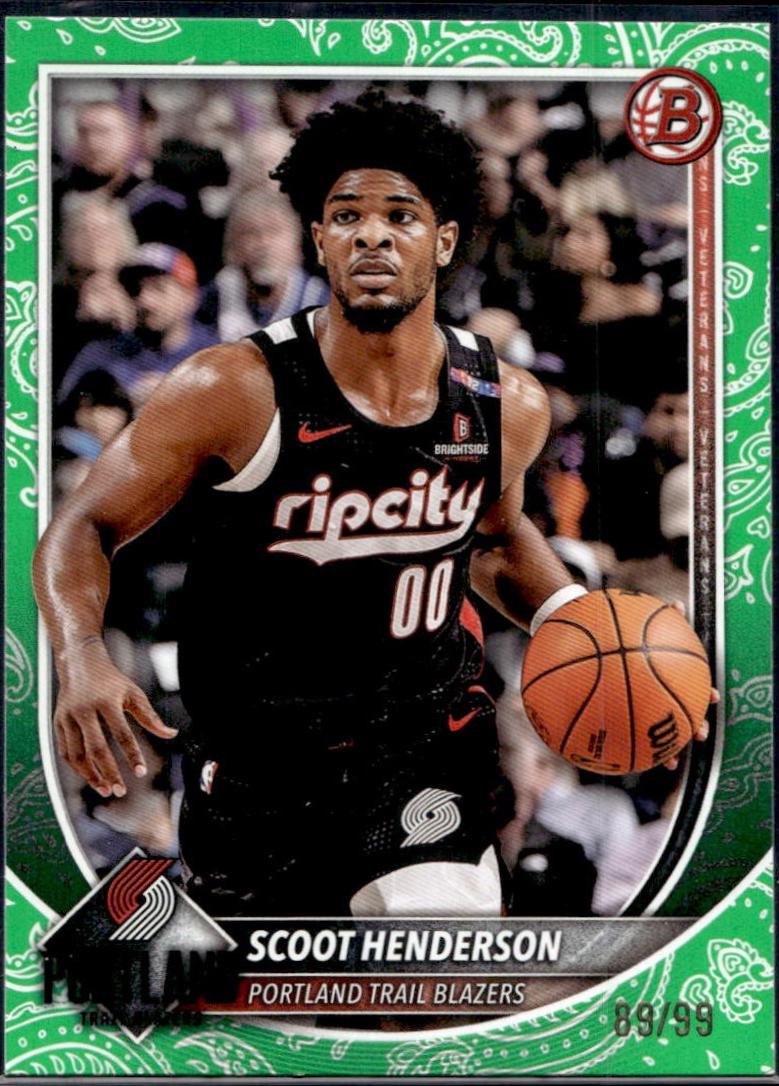 Scoot Henderson [Green Pattern Border] #109